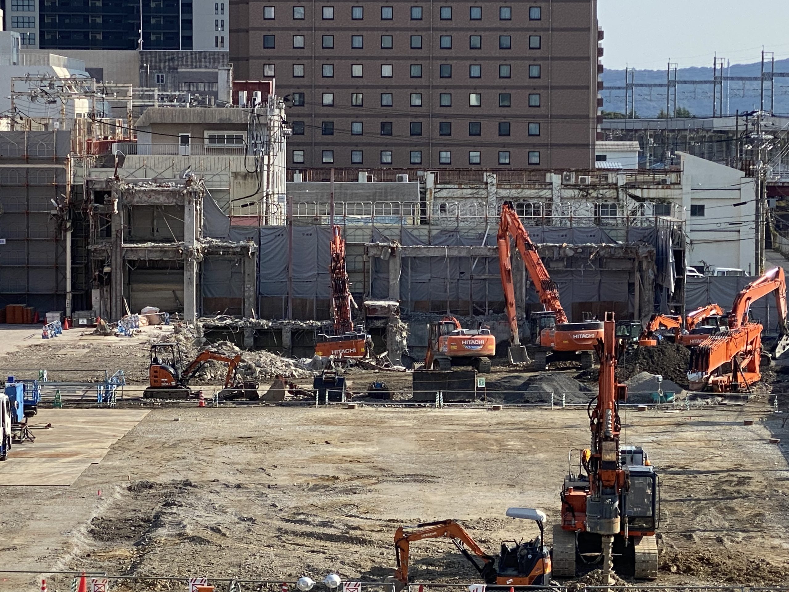 旧近鉄松下解体状況　2021.11.14